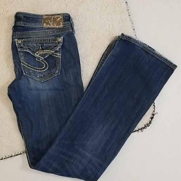 Silver Suki Surplus Jeans Sz 27 - Picture 1 of 11